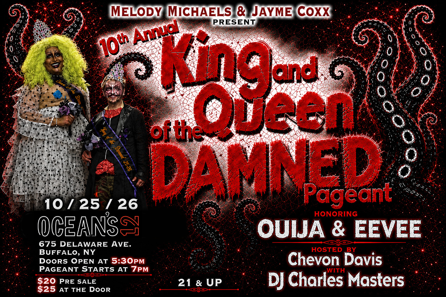 King & Queen of the Damned Pageant artwork